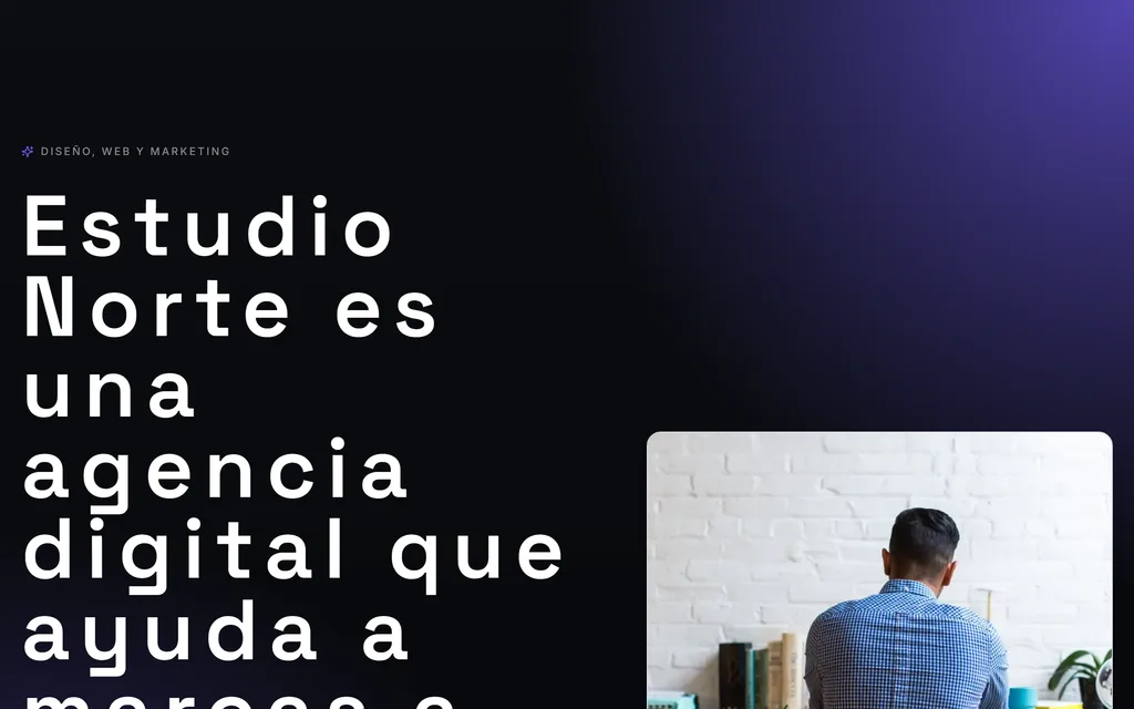 Plantilla Nova — así se ve un sitio de agencia digital